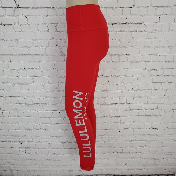 Lululemon Wunder Under Red Hi-Rise 7/8 Tight 20Y 4 - Picture 5 of 9